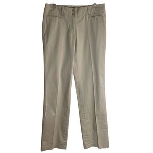 Atelier Chinos neutral tan structured capsule minimalist dressy ladies size 2